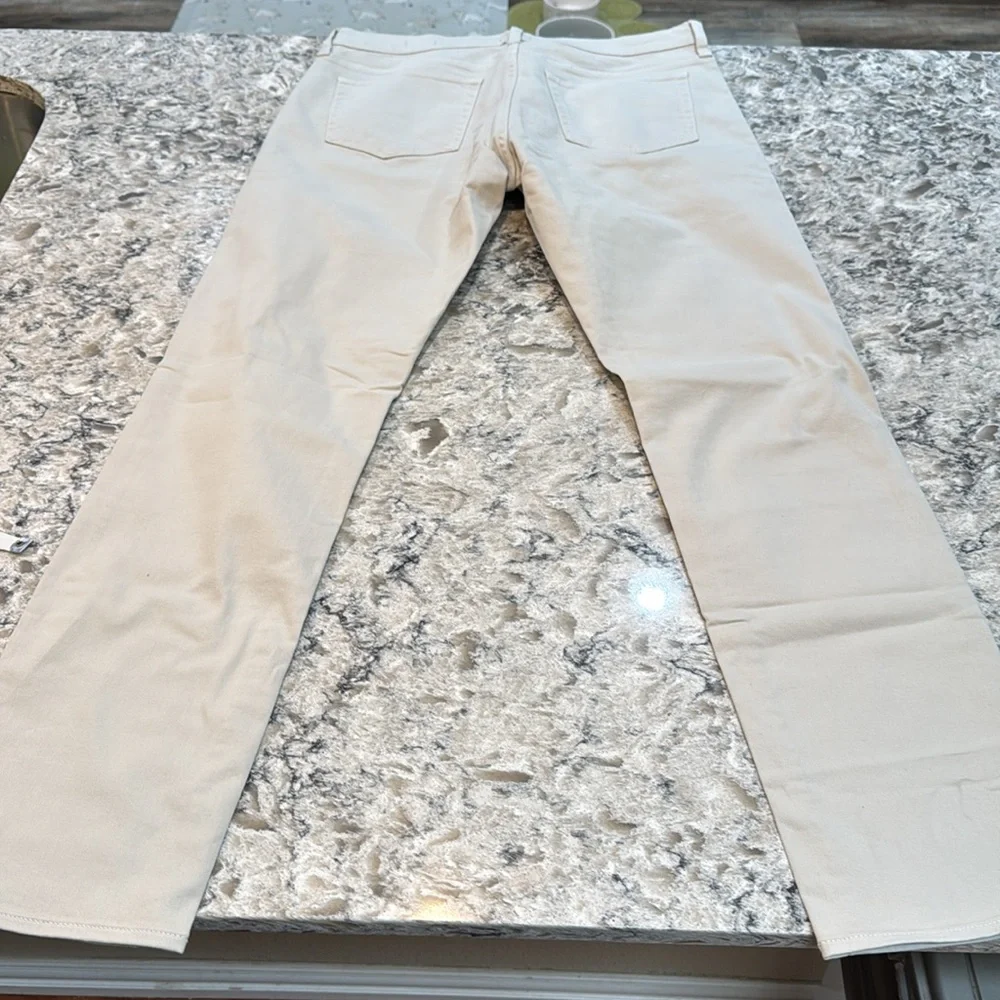 J.Crew Flex Slim Jeans Off White Stretch Denim 33x32 NWT Men’s